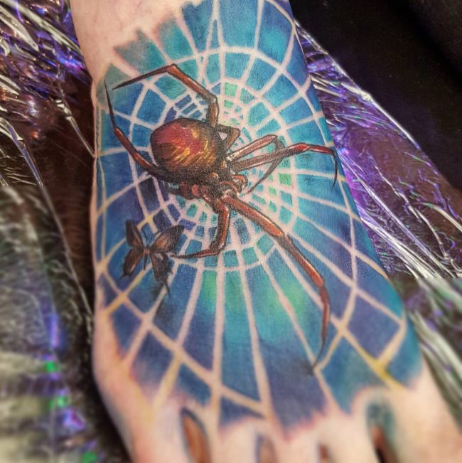spider web tattoo30