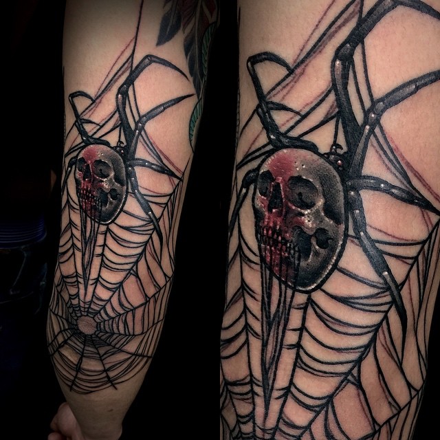 spider web tattoo31