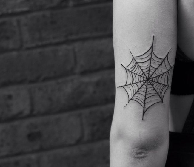 spider web tattoo34
