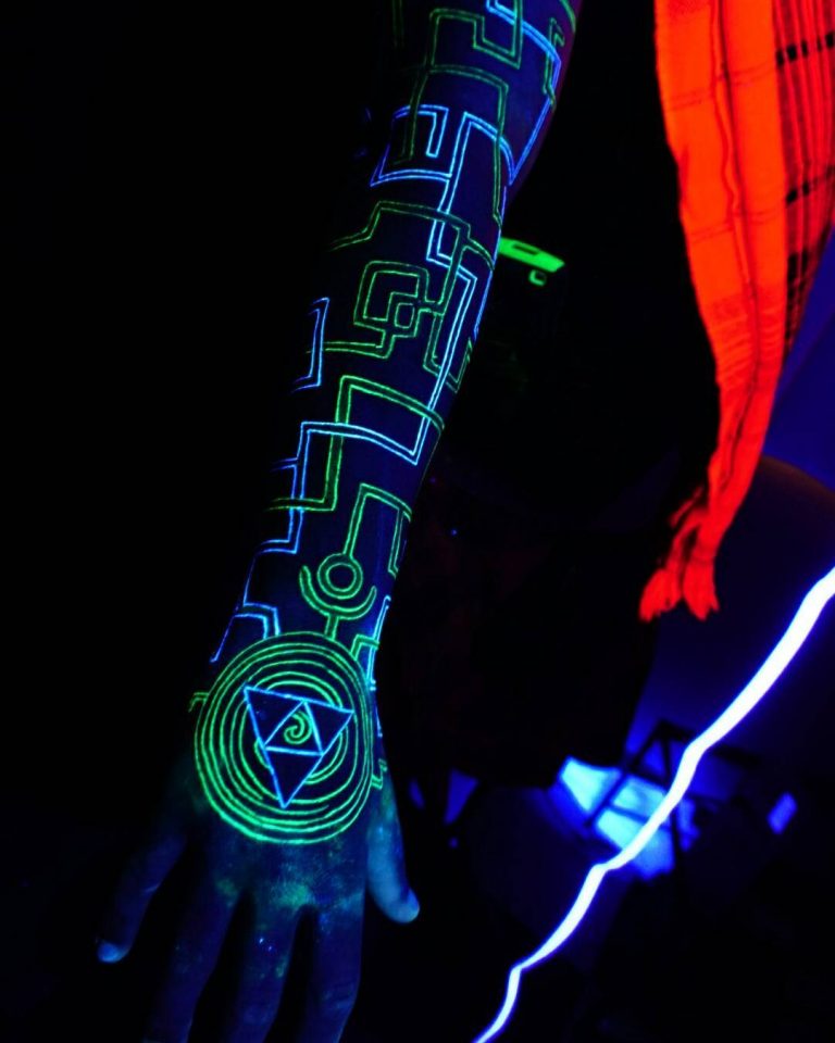 35 Awesome UV Tattoo Ideas Glowing Body Art