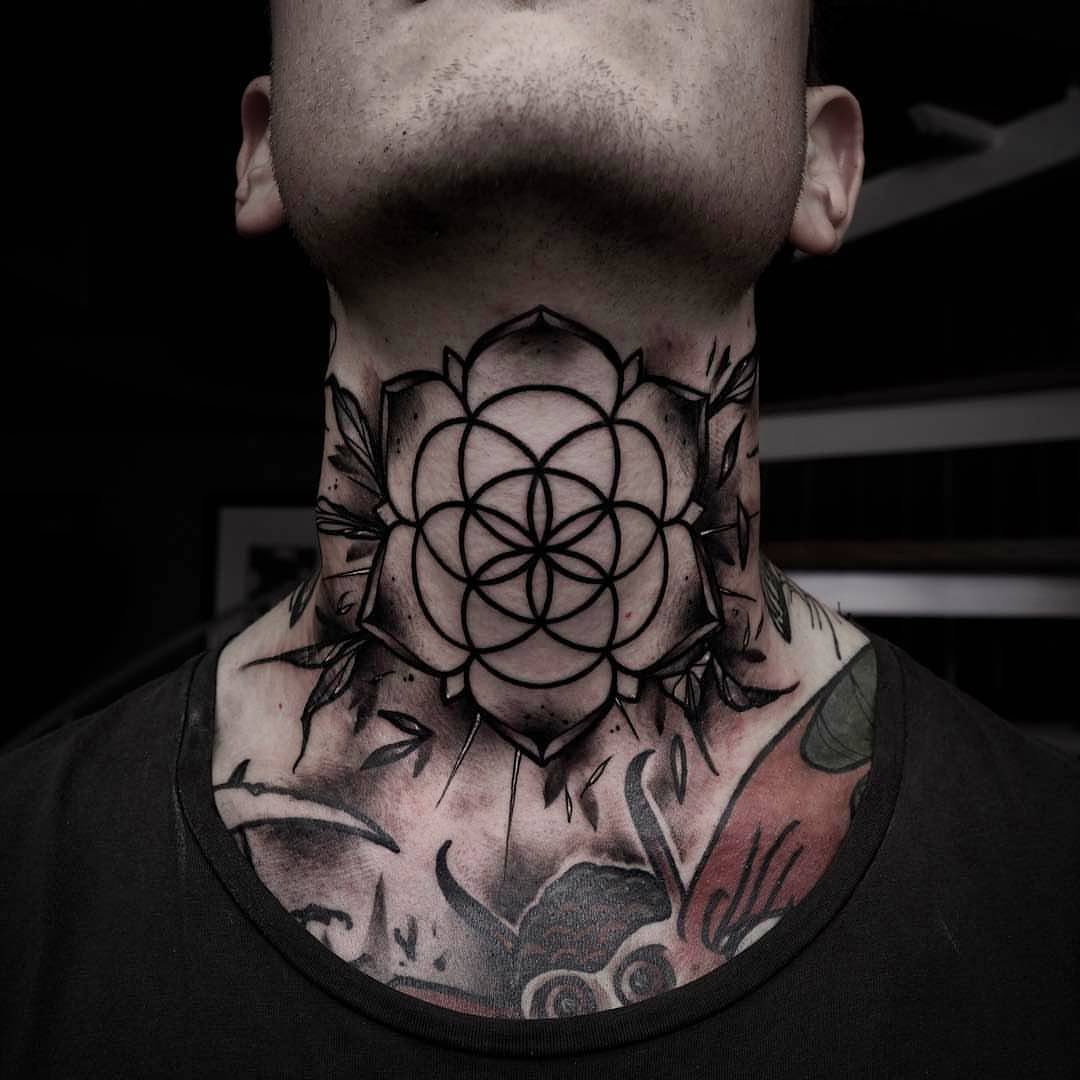 neck tattoo 