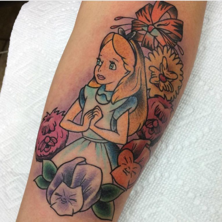 Alice in Wonderland Tattoo 107