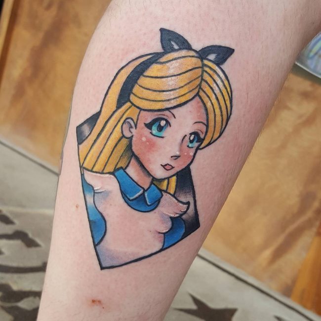 Alice in Wonderland Tattoo 87