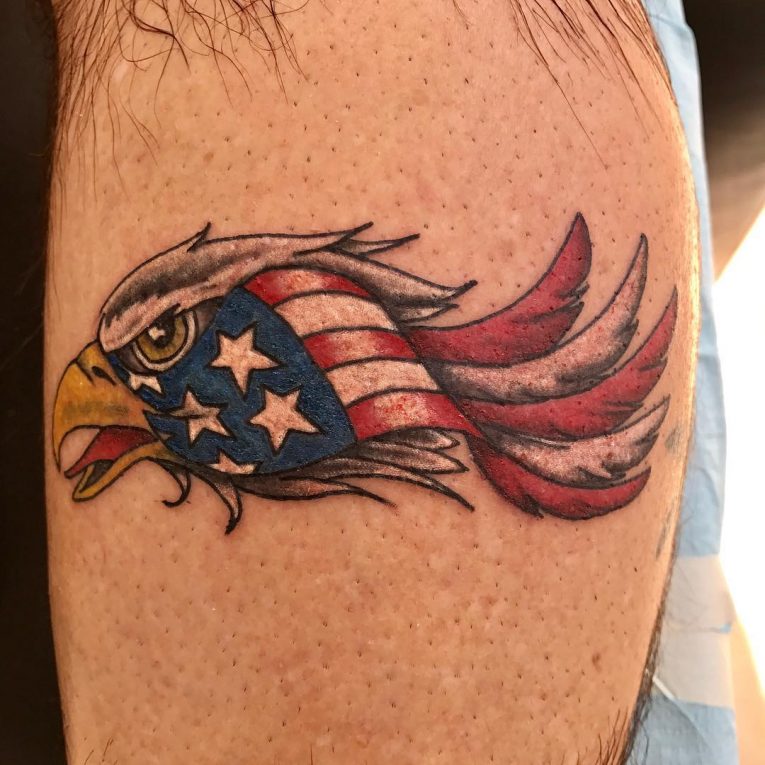 85+ Best Patriotic American Flag Tattoos — I Love USA (2019)