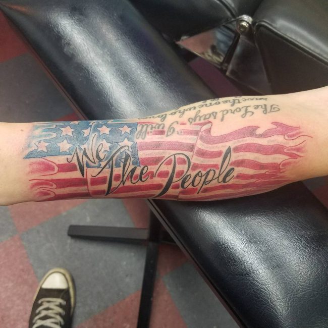 85+ Best Patriotic American Flag Tattoos — I Love USA (2019)