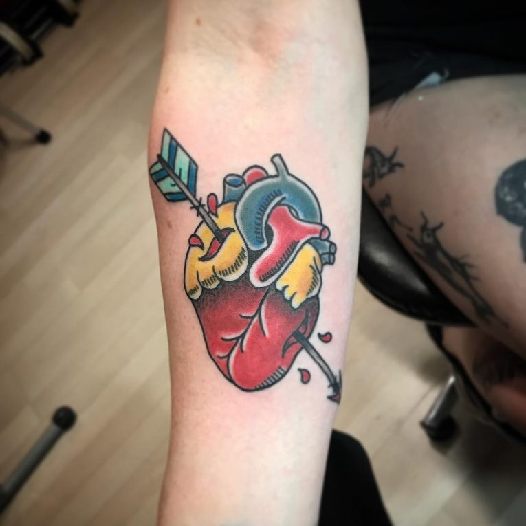 Anatomical Heart Tattoo 109