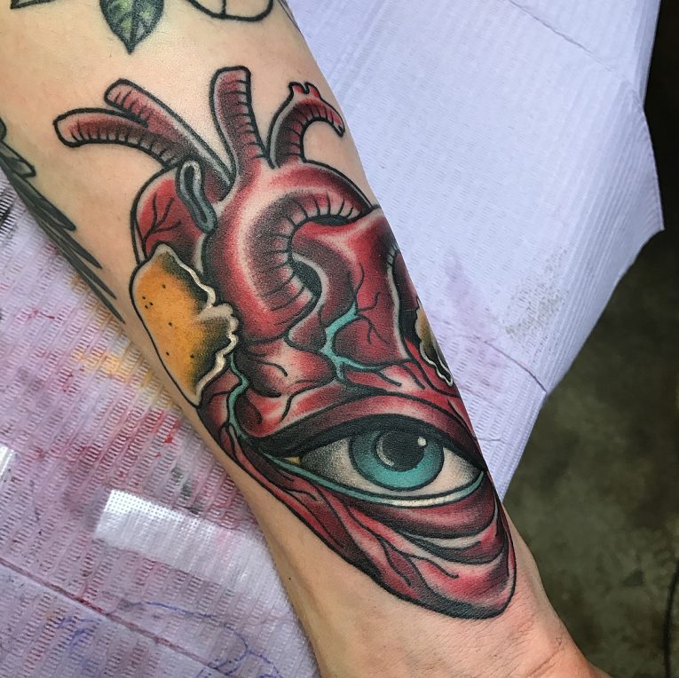 Anatomical Heart Tattoo 110