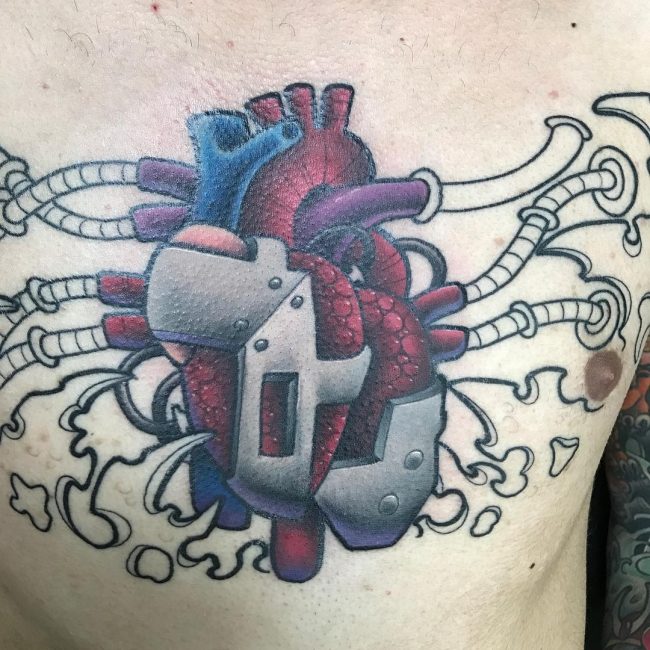 Anatomical Heart Tattoo