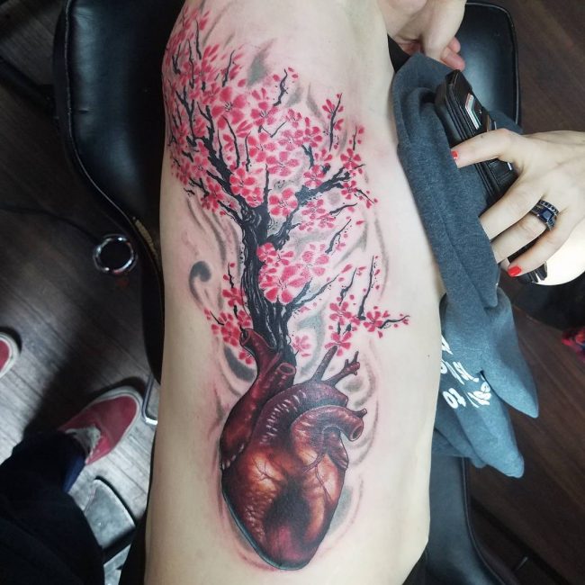 Anatomical Heart Tattoo