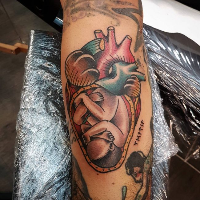 Anatomical Heart Tattoo