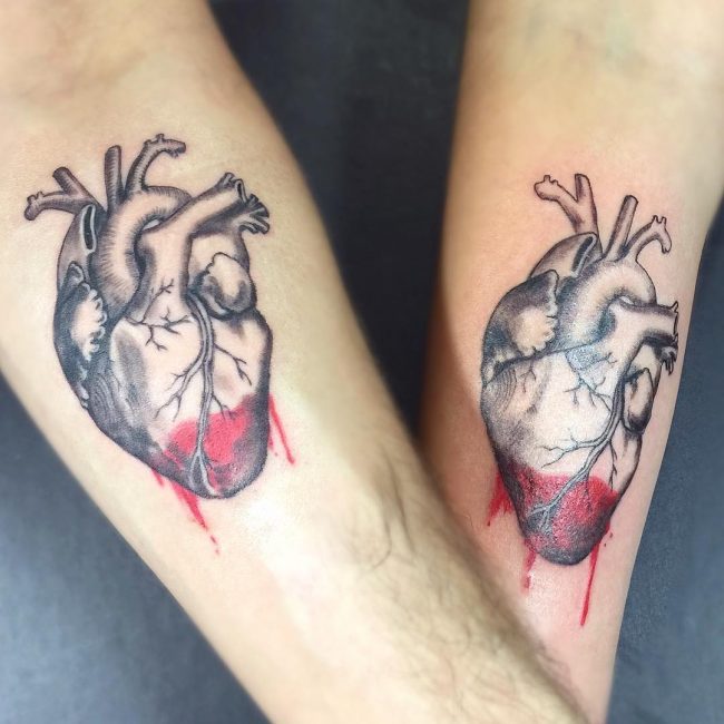 Anatomical Heart Tattoo