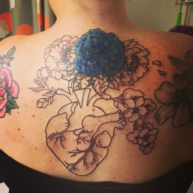 Anatomical Heart Tattoo