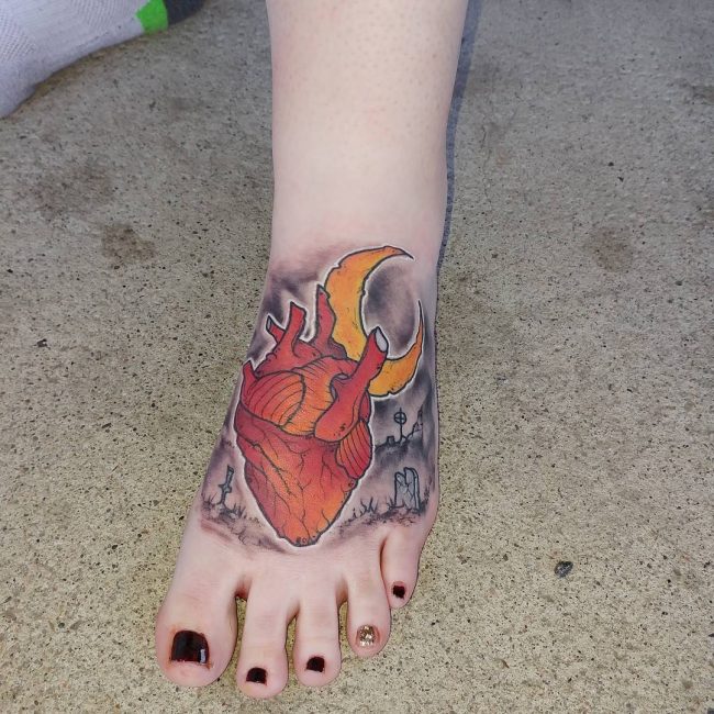 Anatomical Heart Tattoo