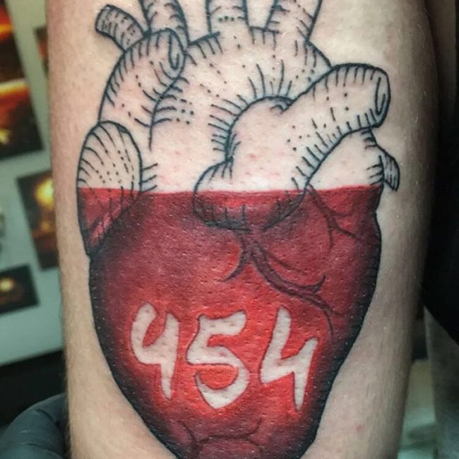 Anatomical Heart Tattoo