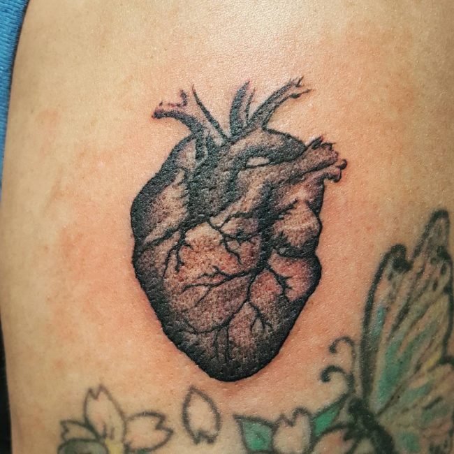 Anatomical Heart Tattoo