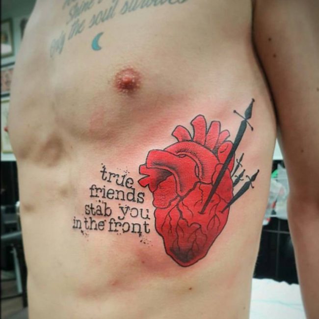 Anatomical Heart Tattoo