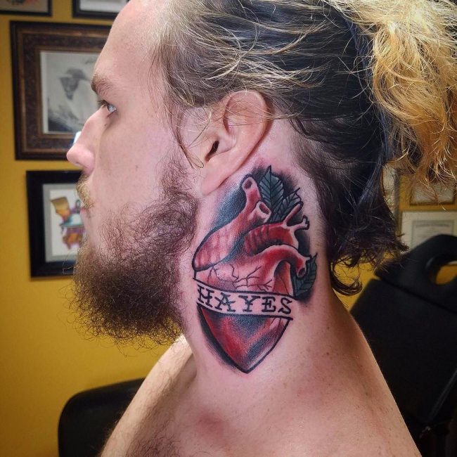 Anatomical Heart Tattoo