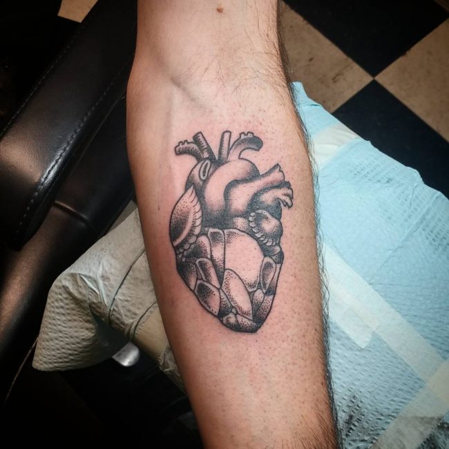 Anatomical Heart Tattoo