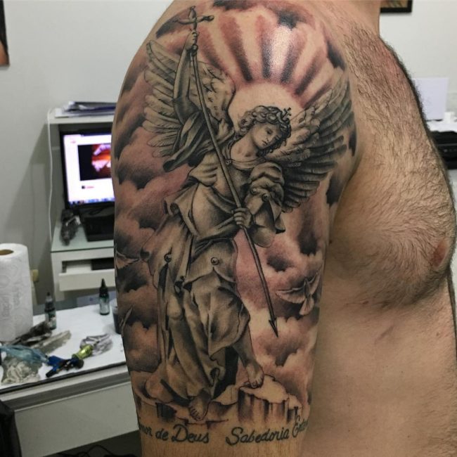 110+ Best Guardian Angel Tattoos - Designs & Meanings (2019)