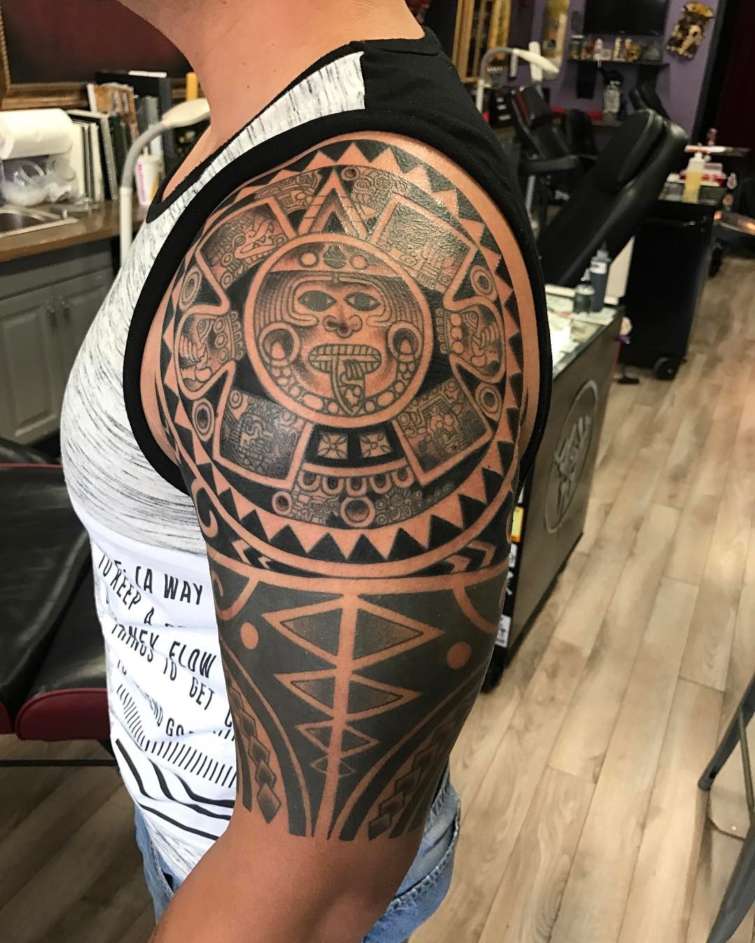 100+ Best Aztec Tattoo Designs [Ideas & Meanings in 2019]