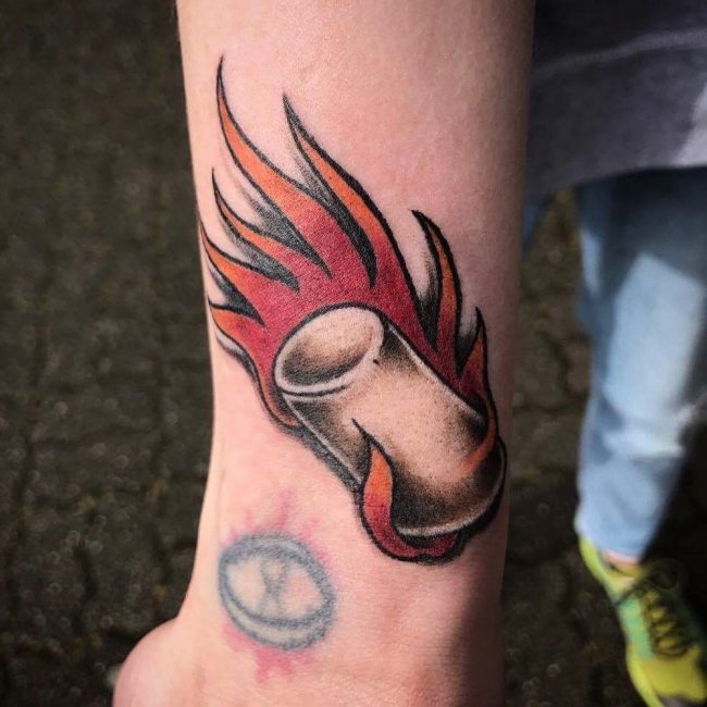 Burning Flame Tattoo 67