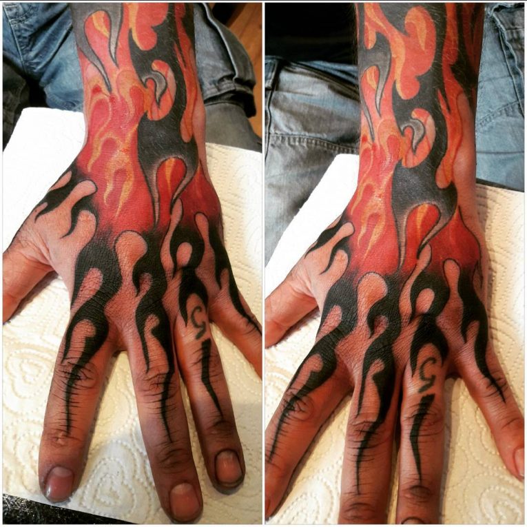 Burning Flame Tattoo 81