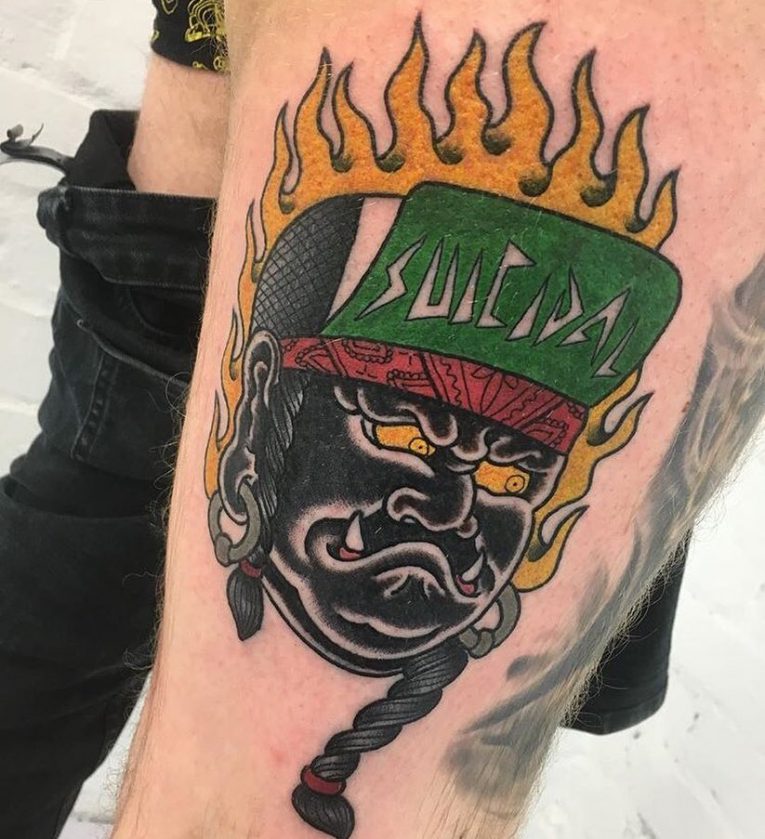 Burning Flame Tattoo 83