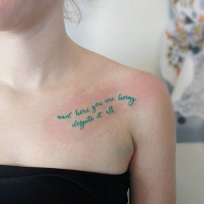 95+ Best Collarbone Tattoo Designs & Meanings - Inspirational Ideas[2019]