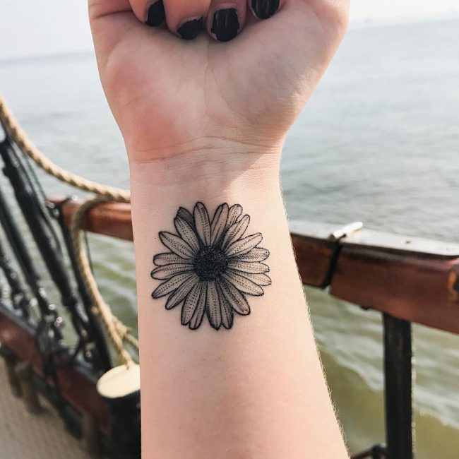 Daisy Flower Tattoo 71