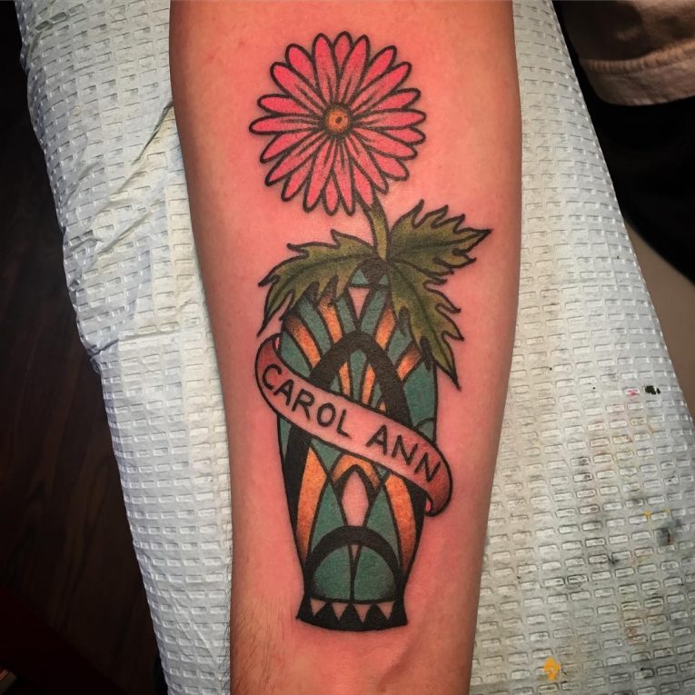 Daisy Flower Tattoo 81