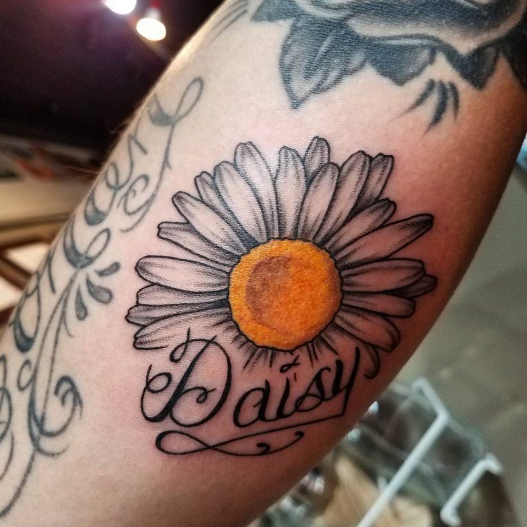 Daisy Flower Tattoo 86