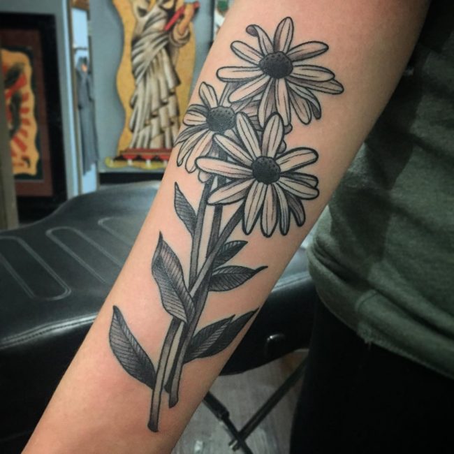 Daisy Flower Tattoo