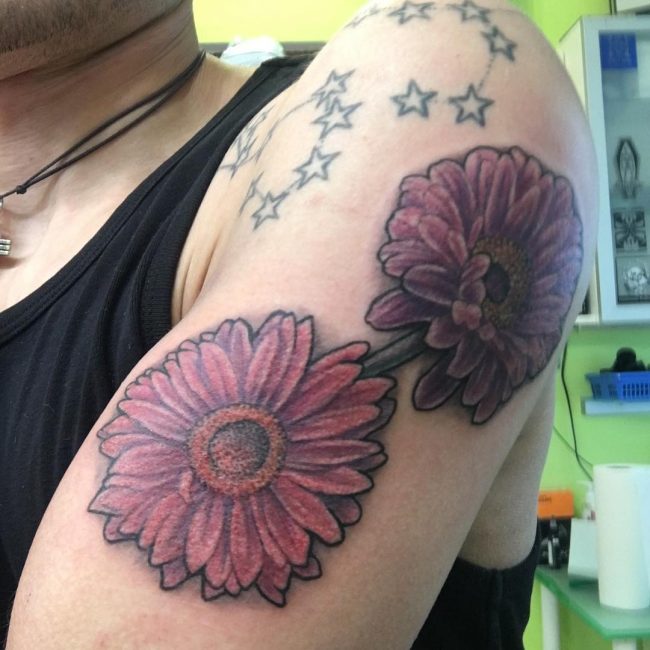 Daisy Flower Tattoo