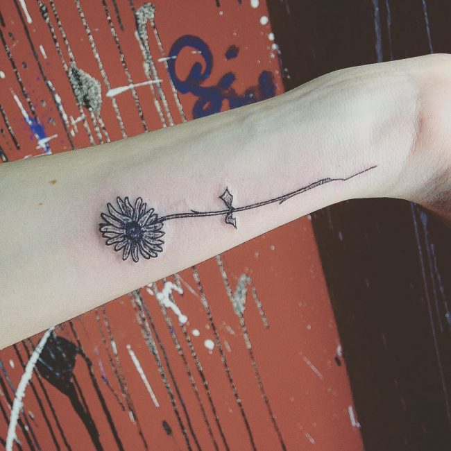 Daisy Flower Tattoo