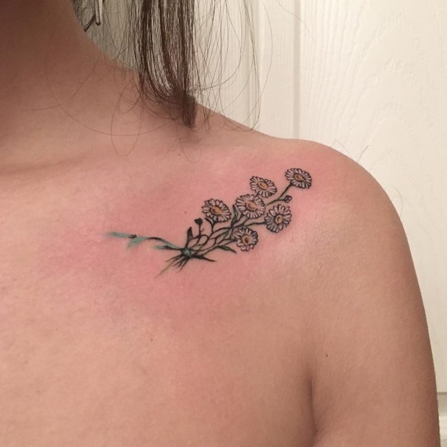 Daisy Flower Tattoo