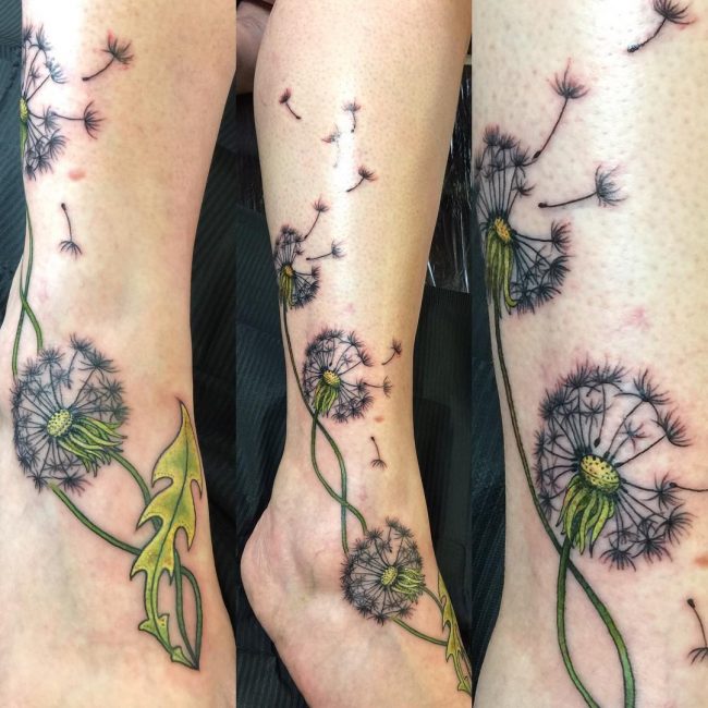 Dandelion Tattoo 48
