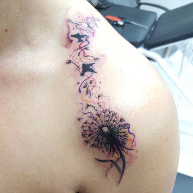 Dandelion Tattoo 51