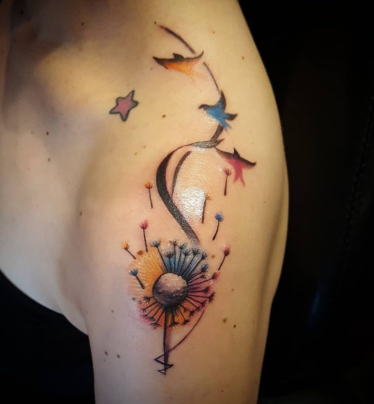 Dandelion Tattoo 57