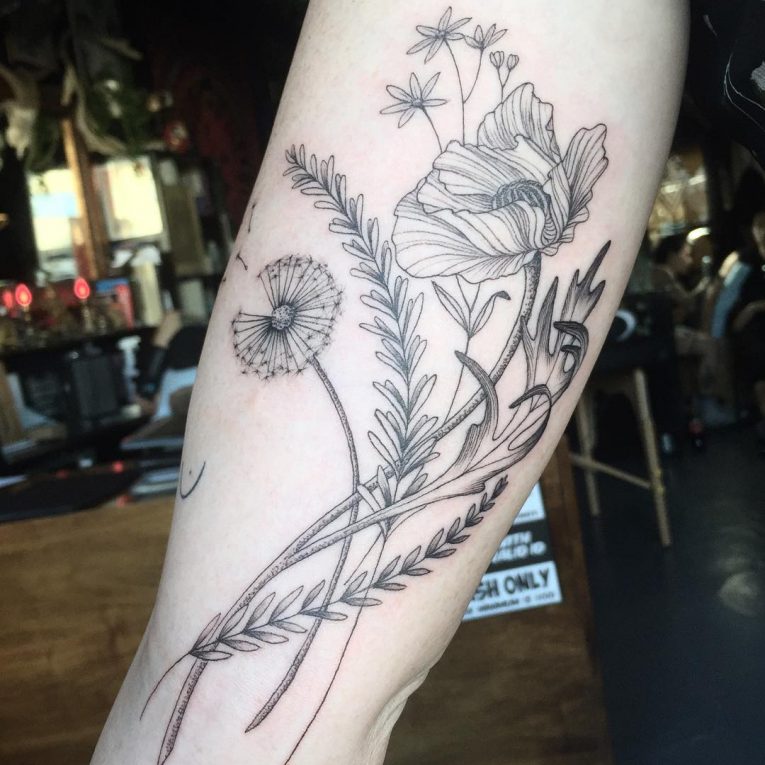 Dandelion Tattoo 59