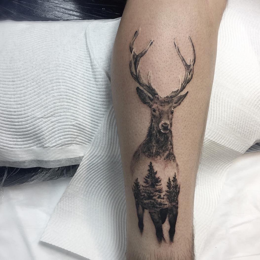 120 Best Deer Tattoo Meaning And Designs Wild Nature 2019 2838