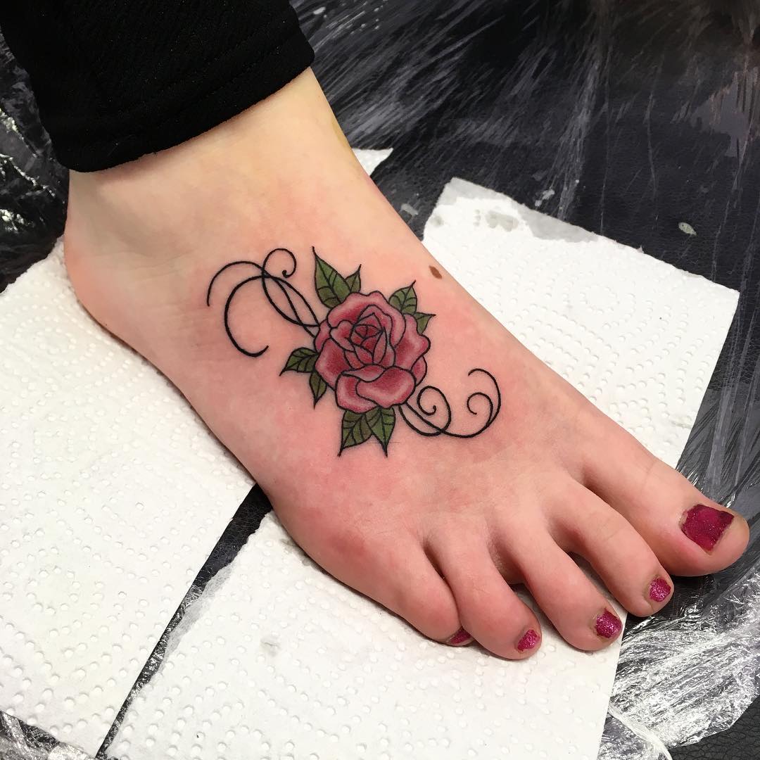 100+ Best Foot Tattoo Ideas for Women Designs & Meanings (2019)