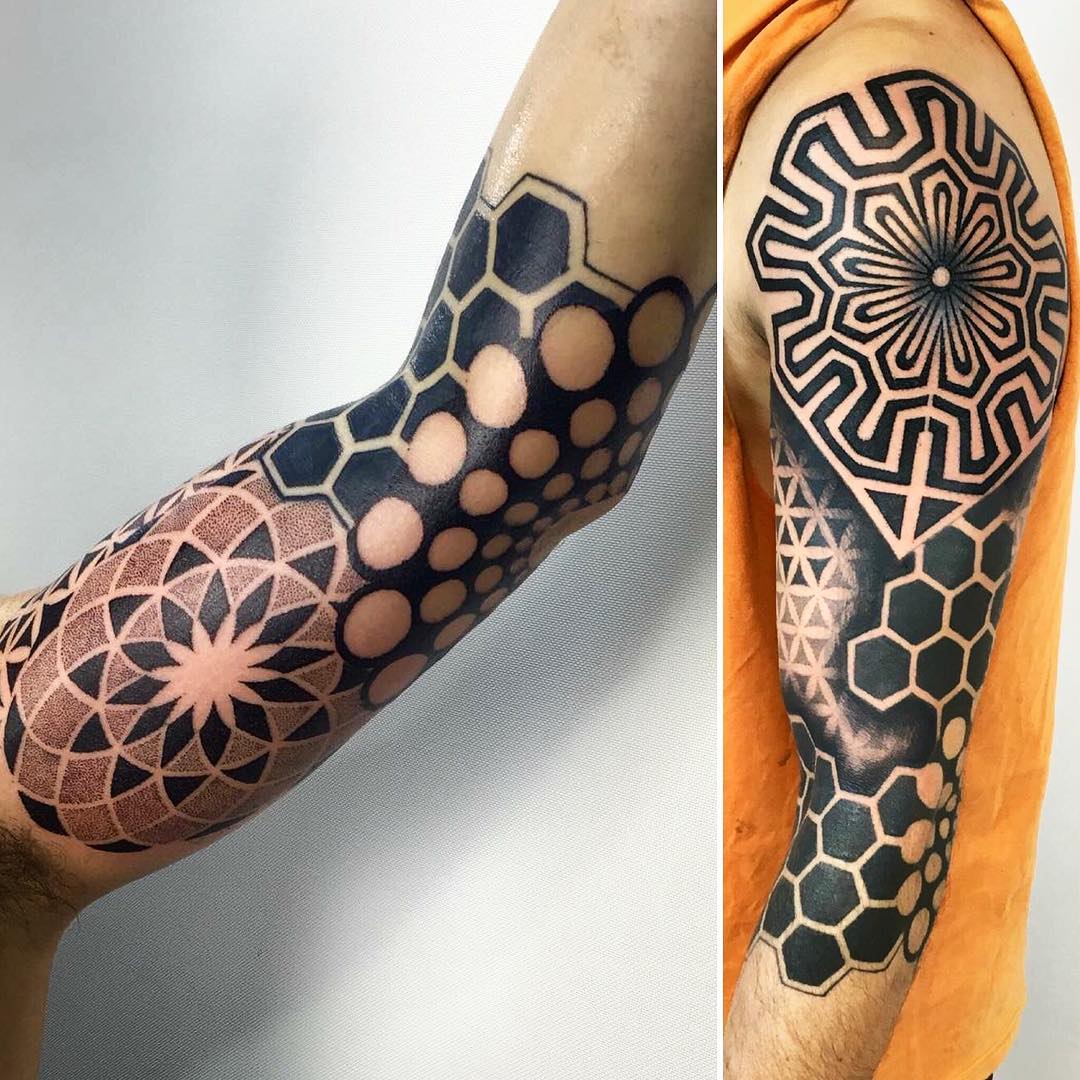 100+ Geometric Tattoo Designs & Meanings - Shapes & Patterns of 2019
