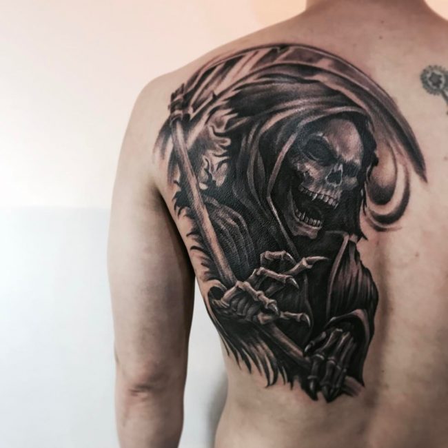 death grim reaper tattoo designs