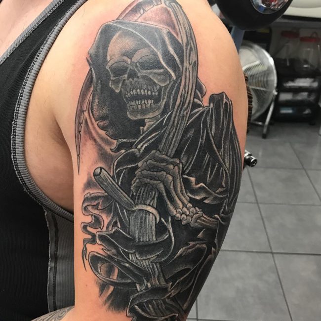95+ Best Grim Reaper Tattoo Designs & Meanings - (2019)