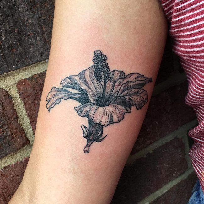 Hibiscus Flower Tattoo 65