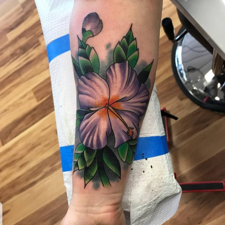 Hibiscus Flower Tattoo 76