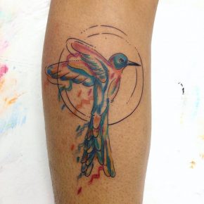 80+ Best Watercolor Hummingbird Tattoo - Meaning and Designs (2019)
