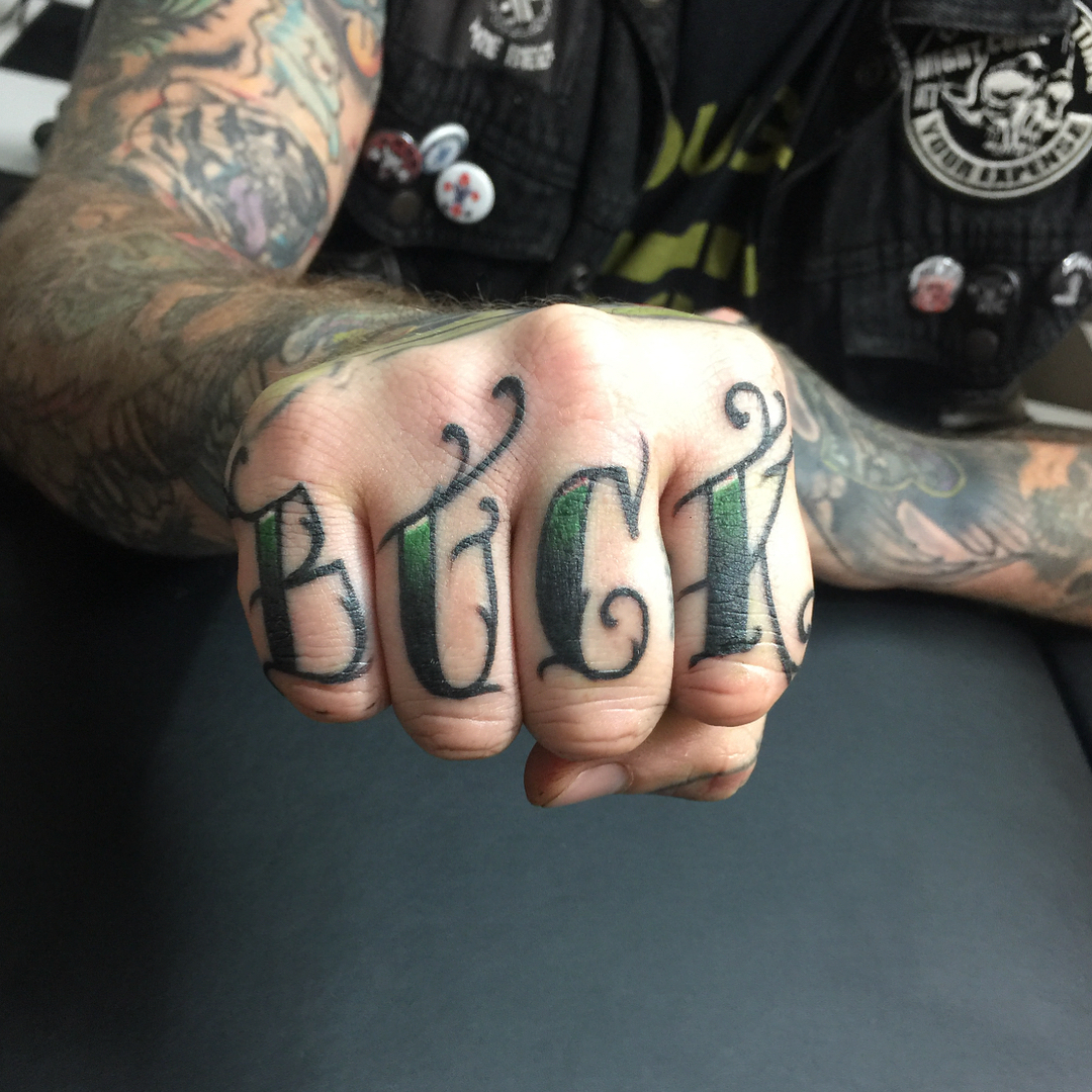 don't trip knuckle tattoo