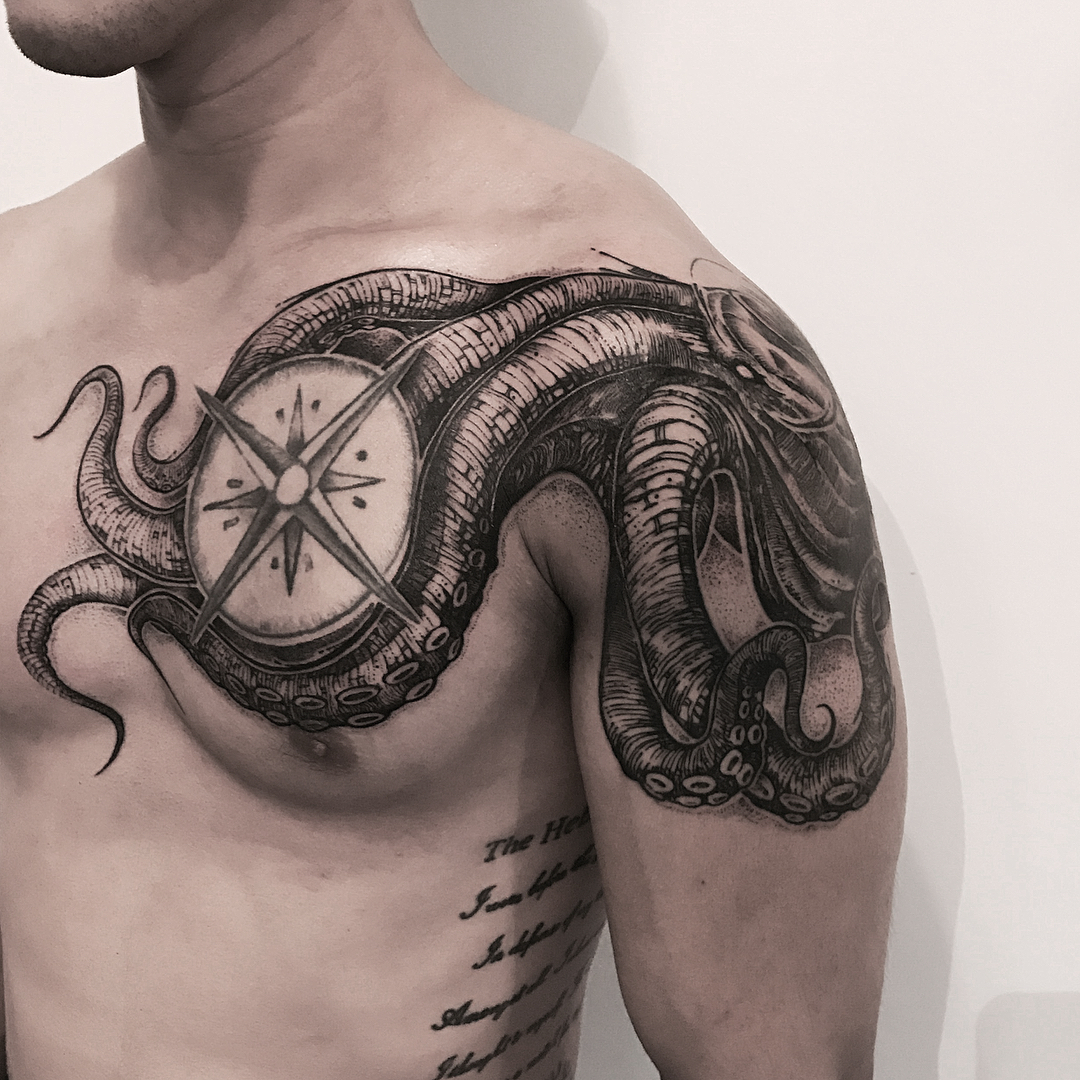 60+ Best Kraken Tattoo Meaning and Designs Legend of The Sea (2019)