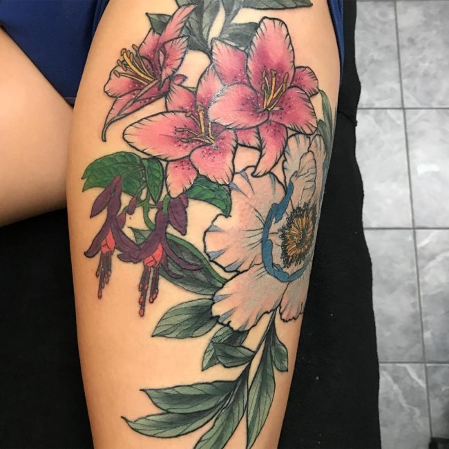 Lily Flower Tattoo 61